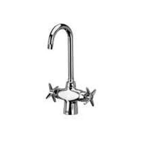 ZURN Zurn Double Lab Faucet with 3-1/2" Gooseneck and Four Aarm Handles - Lead Free Z826A2-XL****